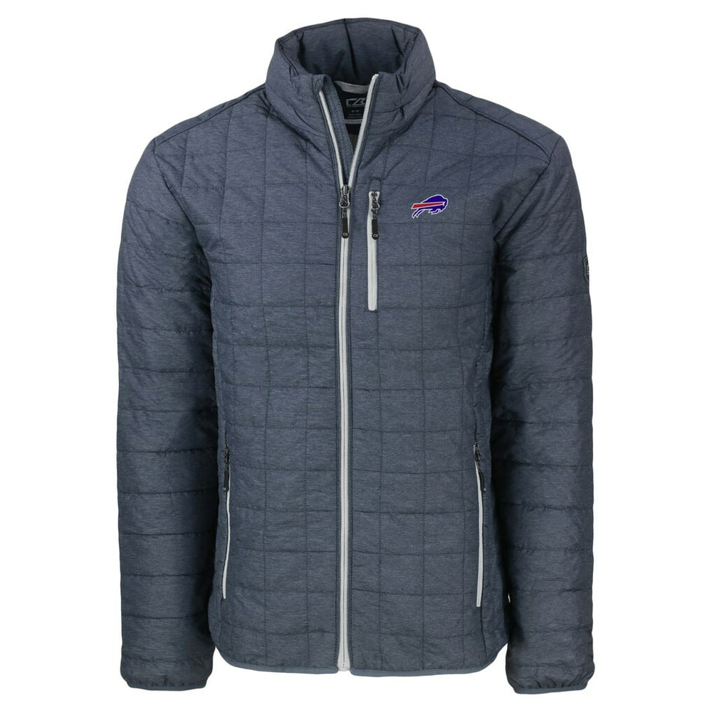 Buffalo Bills Cutter & Buck Big & Tall Rainier PrimaLoft Eco Insulated Full-Zip Hoodie Puffer Jacket - Charcoal discount