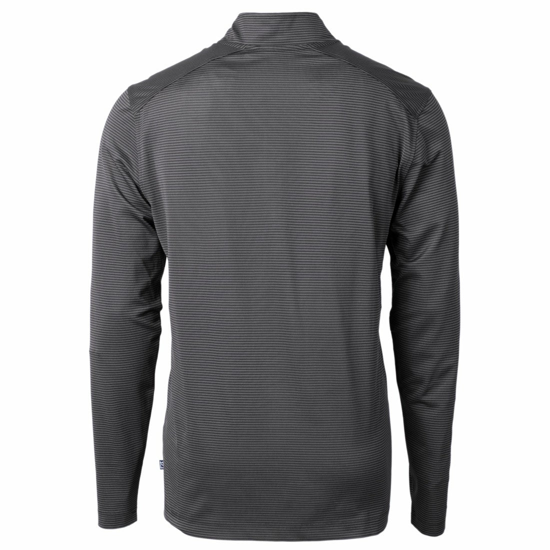 Detroit Lions Cutter & Buck Big & Tall Virtue Eco Pique Micro Stripe Tri-Blend Quarter-Zip Jacket - Black for sale