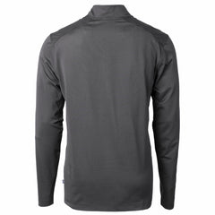 Detroit Lions Cutter & Buck Big & Tall Virtue Eco Pique Micro Stripe Tri-Blend Quarter-Zip Jacket - Black for sale