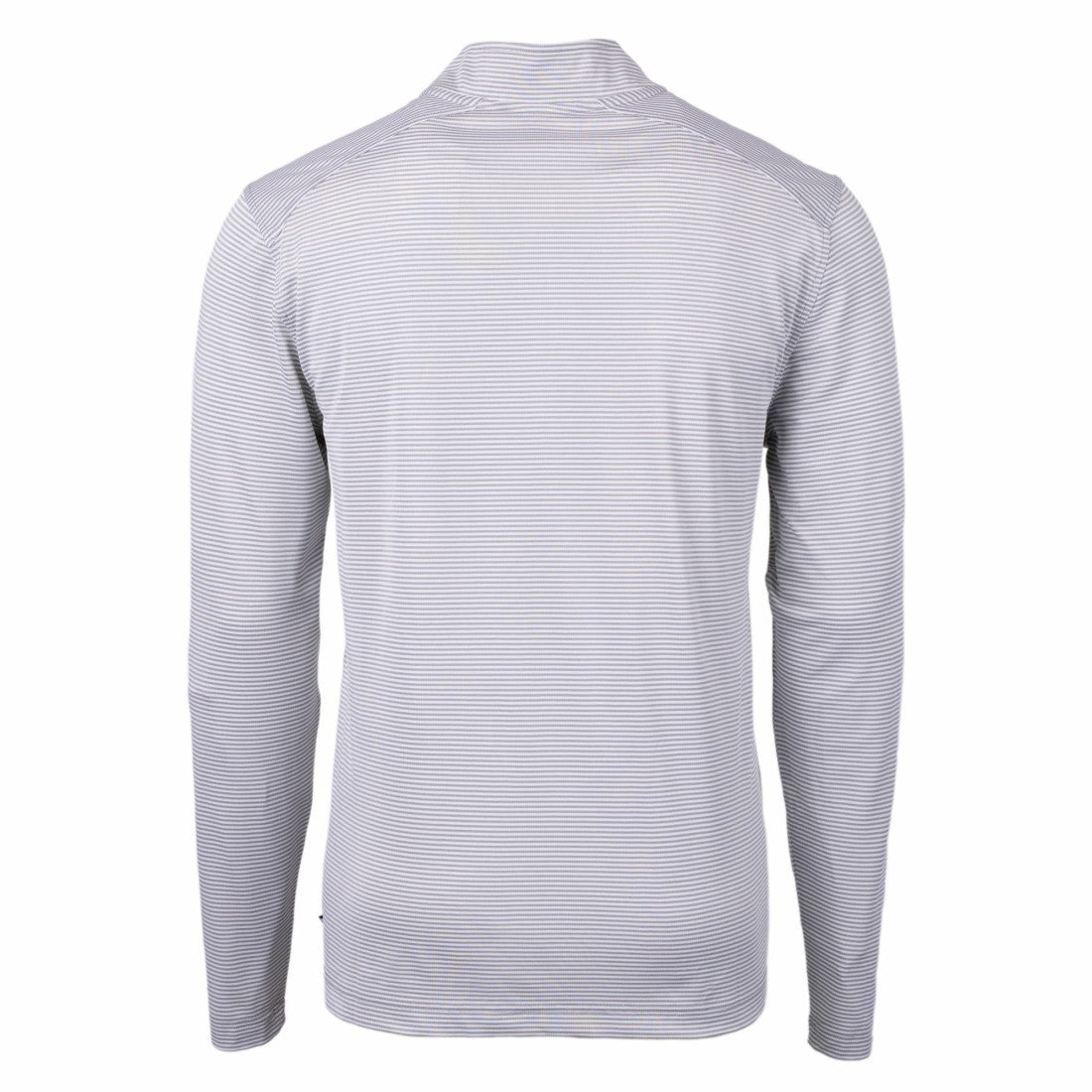 Denver Broncos Cutter & Buck Big & Tall Virtue Eco Pique Micro Stripe Tri-Blend Quarter-Zip Jacket - Gray discount