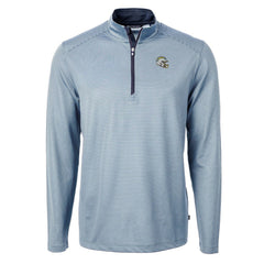 Los Angeles Chargers Cutter & Buck Big & Tall Virtue Eco Pique Micro Stripe Tri-Blend Quarter-Zip Jacket - Powder Blue online