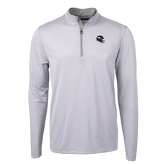 Minnesota Vikings Cutter & Buck Big & Tall Virtue Eco Pique Micro Stripe Tri-Blend Quarter-Zip Jacket - Gray cheap