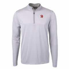 Tampa Bay Buccaneers Cutter & Buck Big & Tall Virtue Eco Pique Micro Stripe Tri-Blend Quarter-Zip Jacket - Gray sale