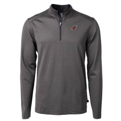 Arizona Cardinals Cutter & Buck Big & Tall Virtue Eco Pique Micro Stripe Tri-Blend Quarter-Zip Jacket - Black sale