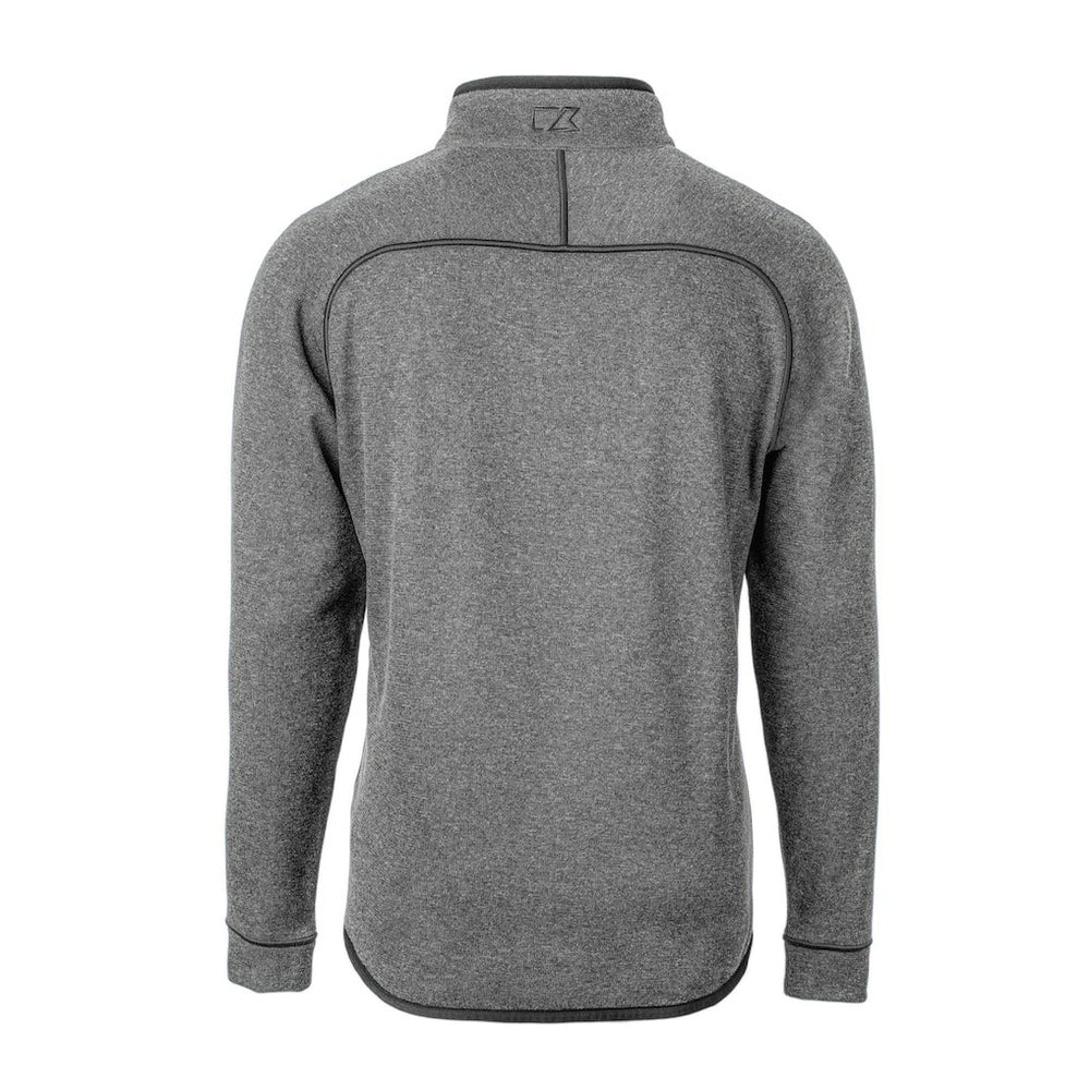 New England Patriots Cutter & Buck Big & Tall Mainsail Sweater-Knit Half-Zip Jacket - Heather Gray online