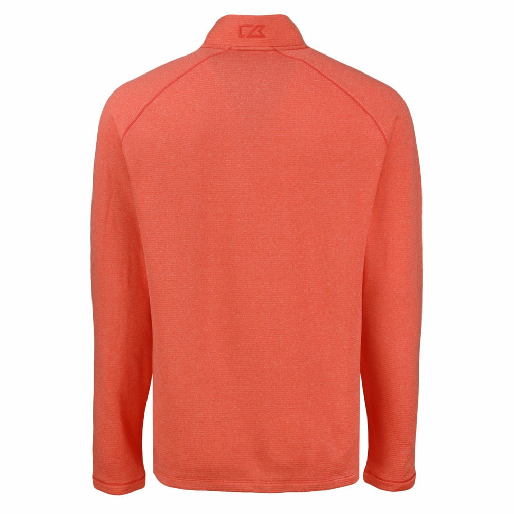 Denver Broncos Cutter & Buck Peshastin Eco Fleece Tri-Blend Raglan Recycled Quarter-Zip Jacket - Heather Orange discount