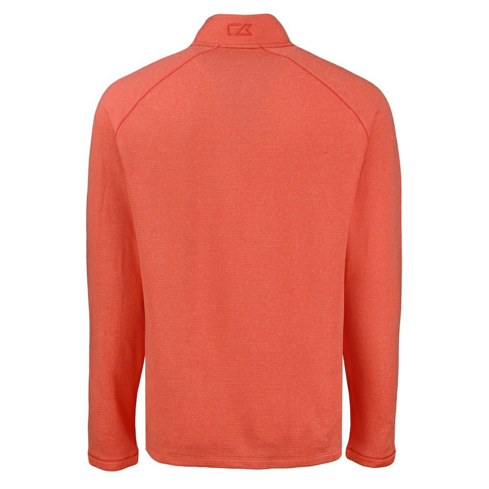 Cincinnati Bengals Cutter & Buck Peshastin Eco Fleece Tri-Blend Raglan Recycled Quarter-Zip Jacket - Heather Orange outlet