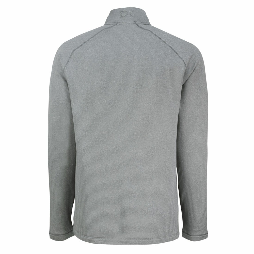 Detroit Lions Cutter & Buck Peshastin Eco Fleece Tri-Blend Raglan Recycled Quarter-Zip Jacket - Heather Gray for sale