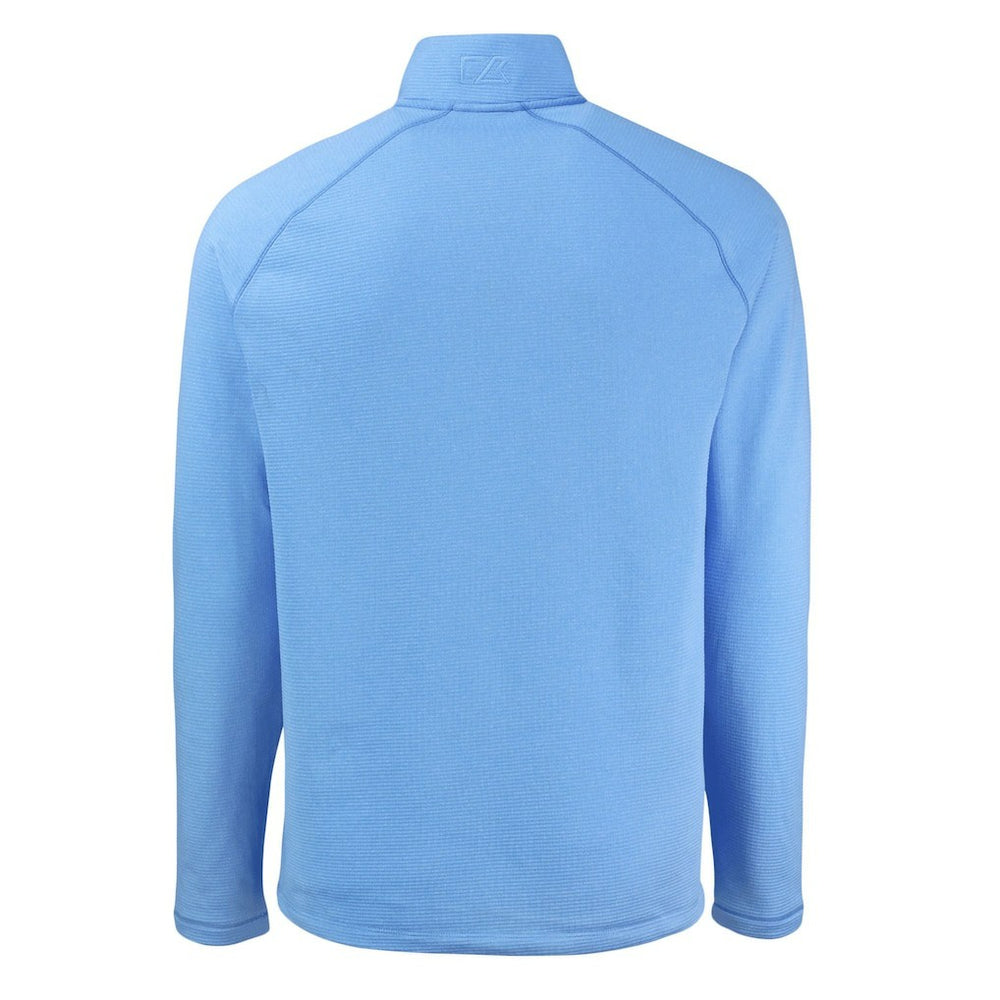 Los Angeles Chargers Cutter & Buck Peshastin Eco Fleece Tri-Blend Raglan Recycled Quarter-Zip Jacket - Heather Powder Blue cheap