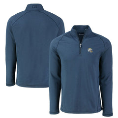 Los Angeles Chargers Cutter & Buck Peshastin Eco Fleece Tri-Blend Raglan Recycled Quarter-Zip Jacket - Heather Navy cheap