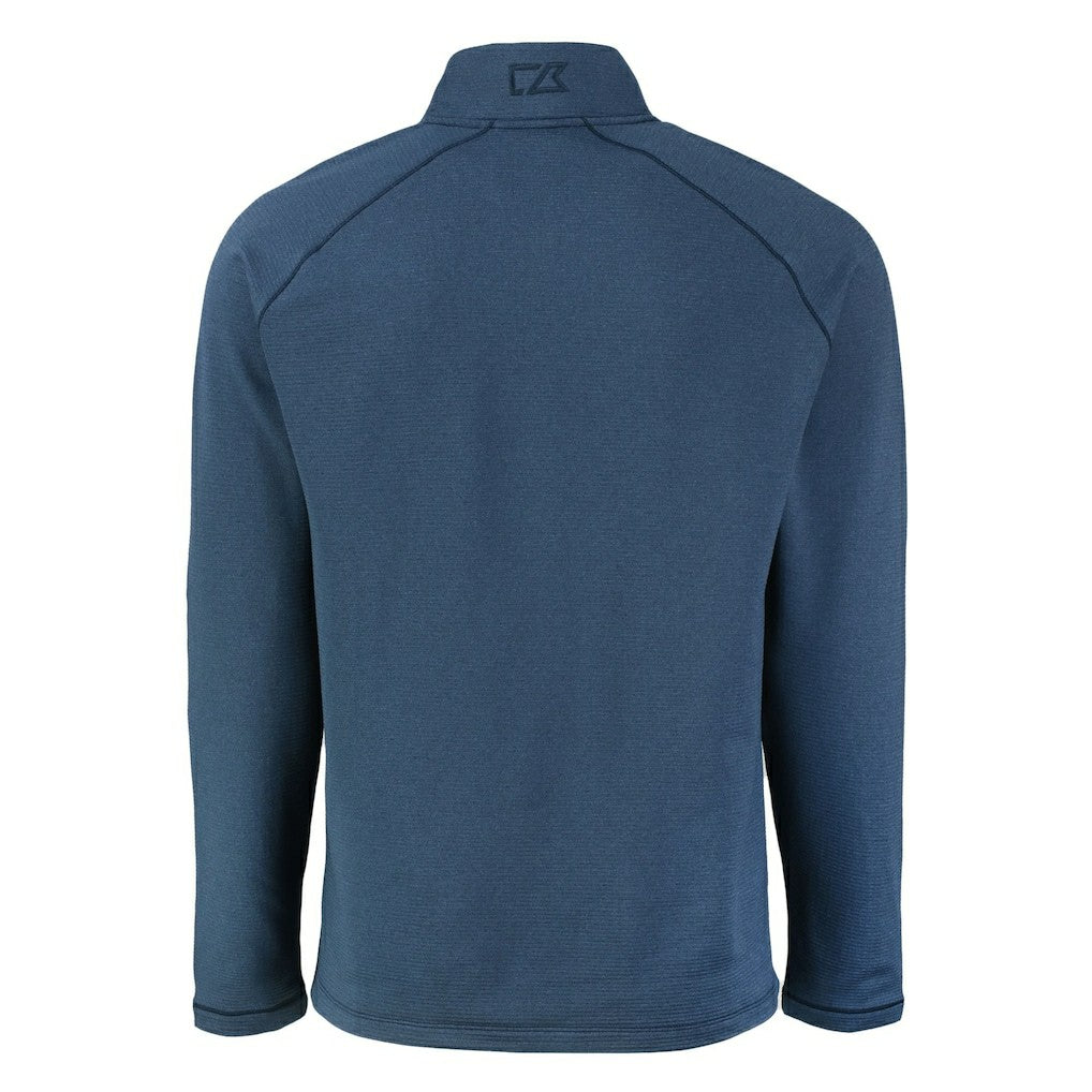 Los Angeles Chargers Cutter & Buck Peshastin Eco Fleece Tri-Blend Raglan Recycled Quarter-Zip Jacket - Heather Navy cheap