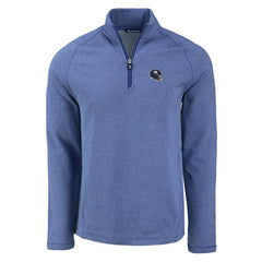 New York Giants Cutter & Buck Peshastin Eco Fleece Tri-Blend Raglan Recycled Quarter-Zip Jacket - Heather Royal sale