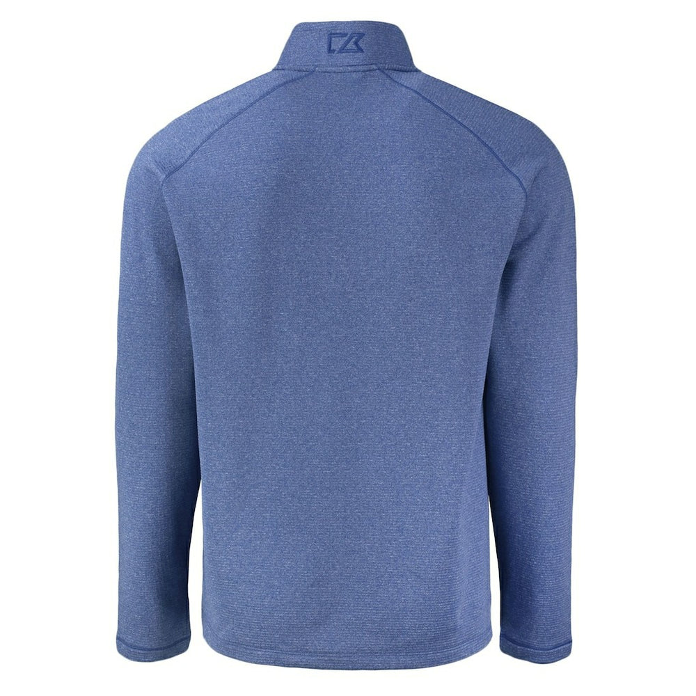 New York Giants Cutter & Buck Peshastin Eco Fleece Tri-Blend Raglan Recycled Quarter-Zip Jacket - Heather Royal sale