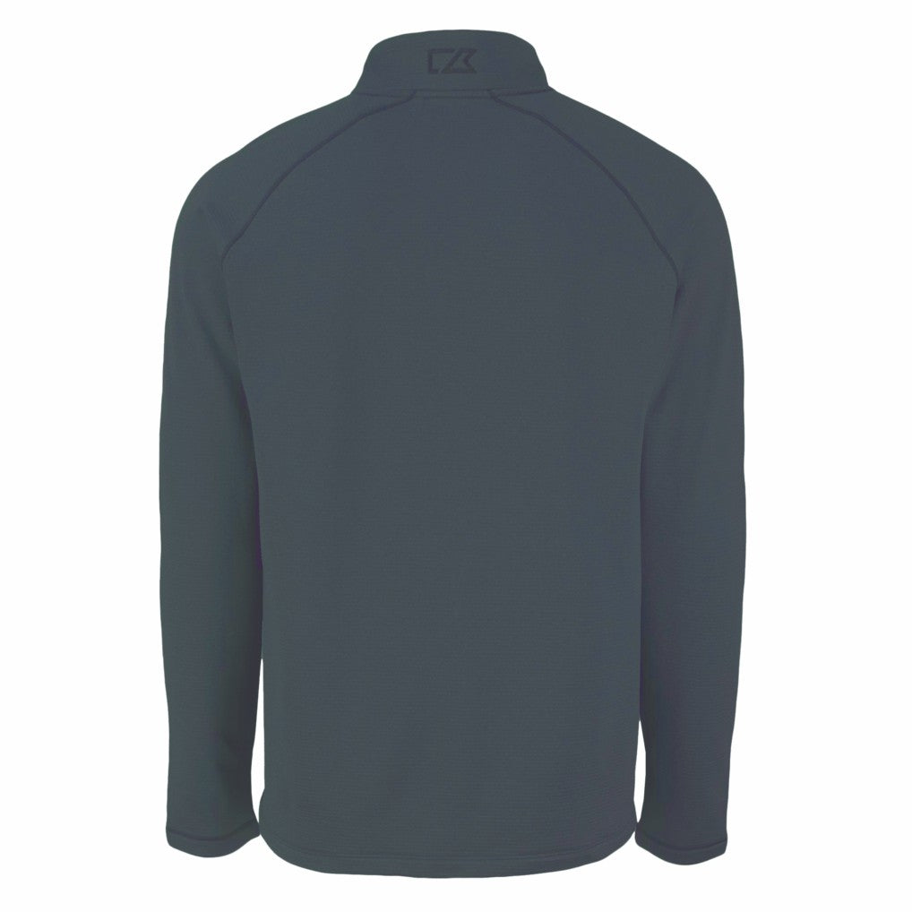 New York Jets Cutter & Buck Peshastin Eco Fleece Recycled Half-Zip Top - Heather Black for sale