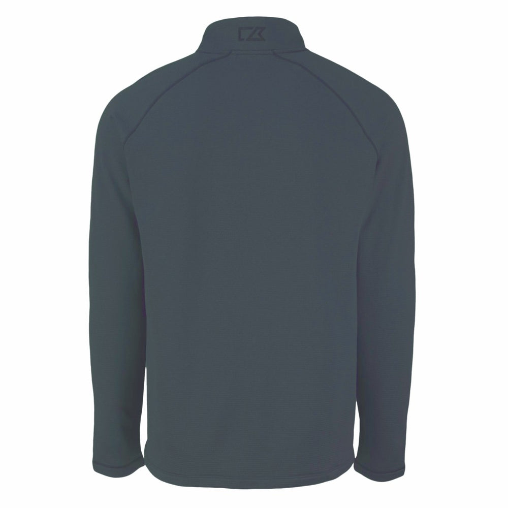 New York Jets Cutter & Buck Peshastin Eco Fleece Recycled Half-Zip Top - Heather Black for sale