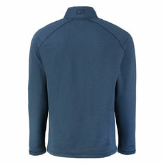 Tampa Bay Buccaneers Cutter & Buck Peshastin Eco Fleece Tri-Blend Raglan Recycled Quarter-Zip Jacket - Heather Navy outlet