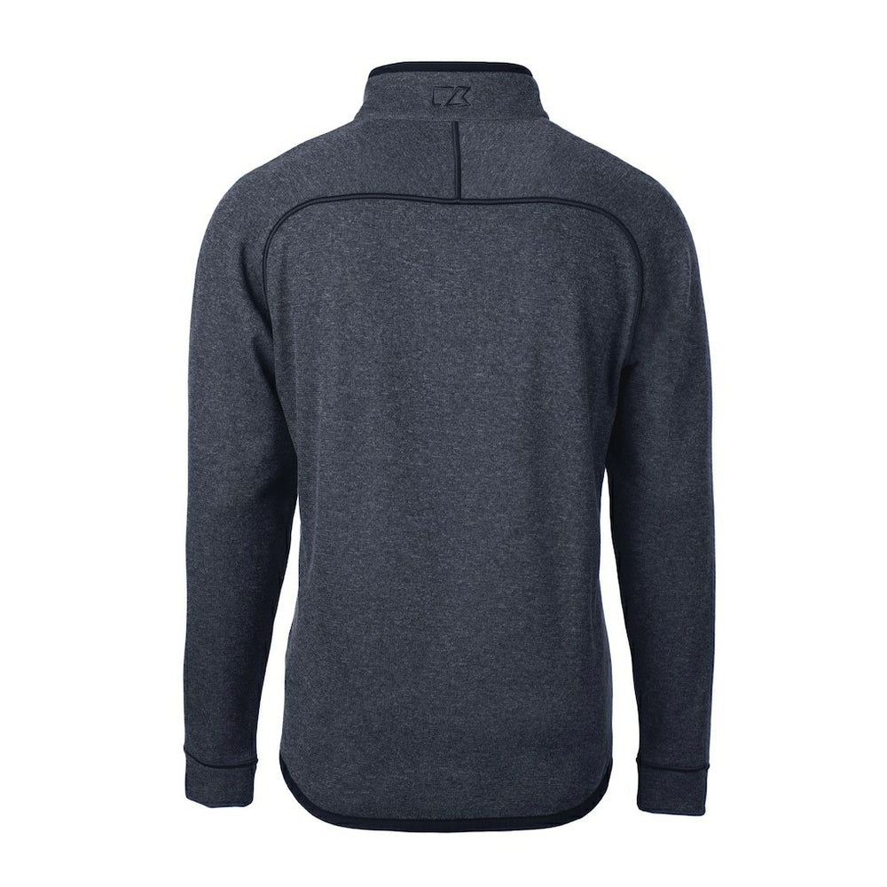 Los Angeles Chargers Cutter & Buck Big & Tall Mainsail Sweater-Knit Raglan Half-Zip Jacket - Heather Navy online