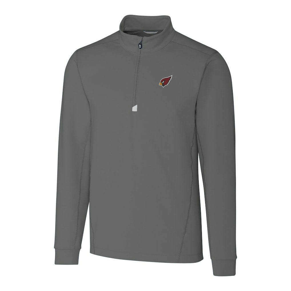 Arizona Cardinals Cutter & Buck Big & Tall Traverse Stretch Quarter-Zip Top - Gray for sale