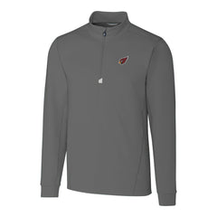 Arizona Cardinals Cutter & Buck Big & Tall Traverse Stretch Quarter-Zip Top - Gray for sale