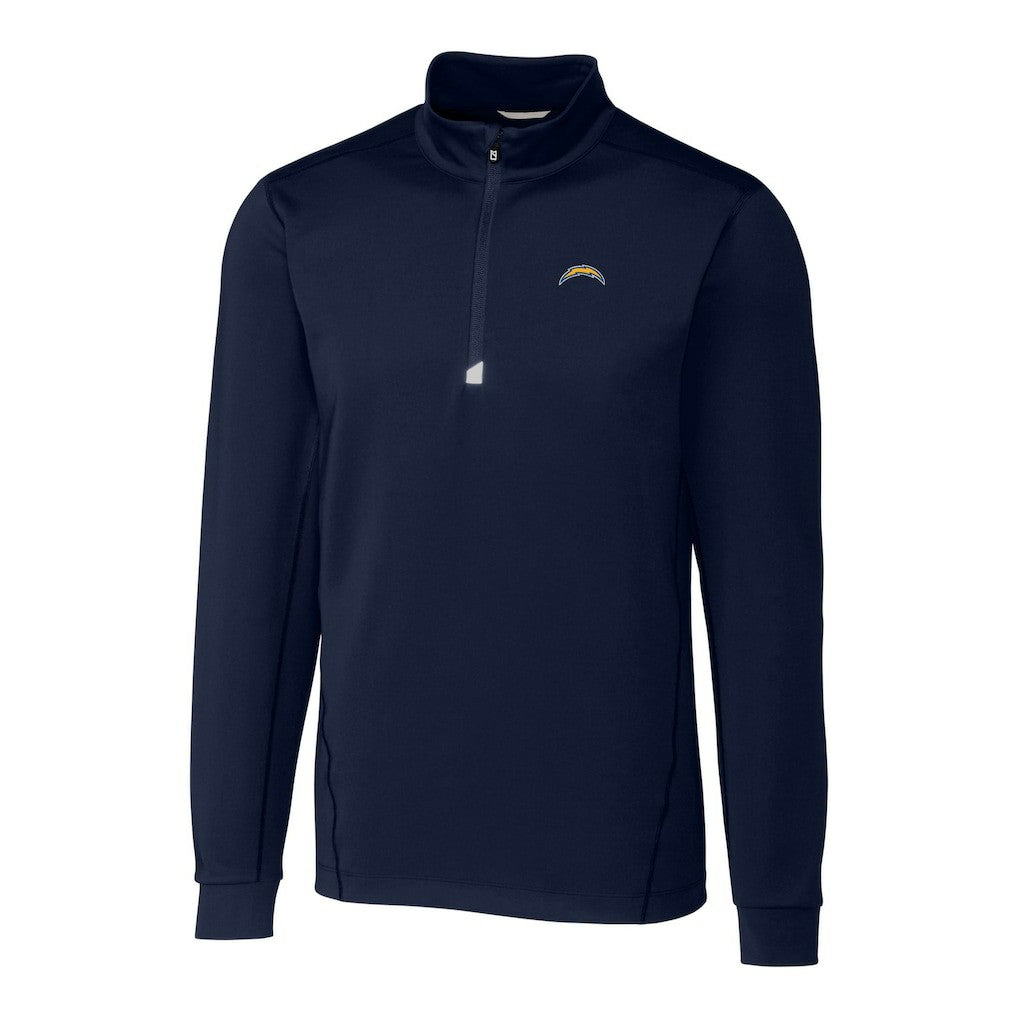 Los Angeles Chargers Cutter & Buck Big & Tall Traverse Stretch Quarter-Zip Top - Navy online