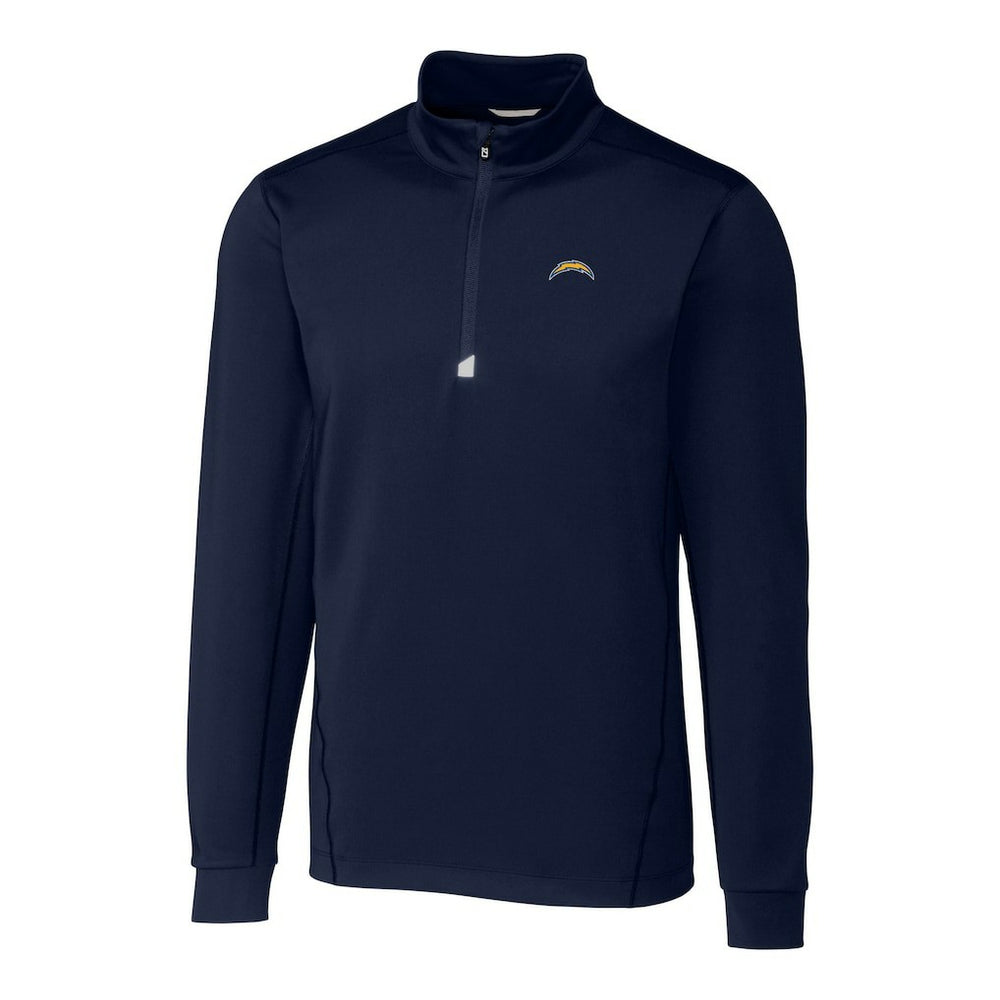 Los Angeles Chargers Cutter & Buck Big & Tall Traverse Stretch Quarter-Zip Top - Navy online