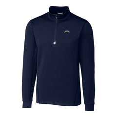 Los Angeles Chargers Cutter & Buck Big & Tall Traverse Stretch Quarter-Zip Top - Navy online