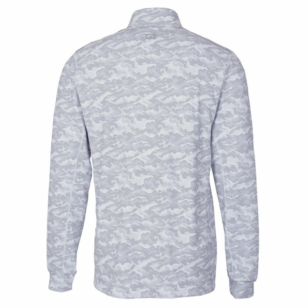 Pittsburgh Steelers Cutter & Buck Big & Tall Traverse Eco Camo Tri-Blend DryTec Quarter-Zip Jacket - Charcoal for sale