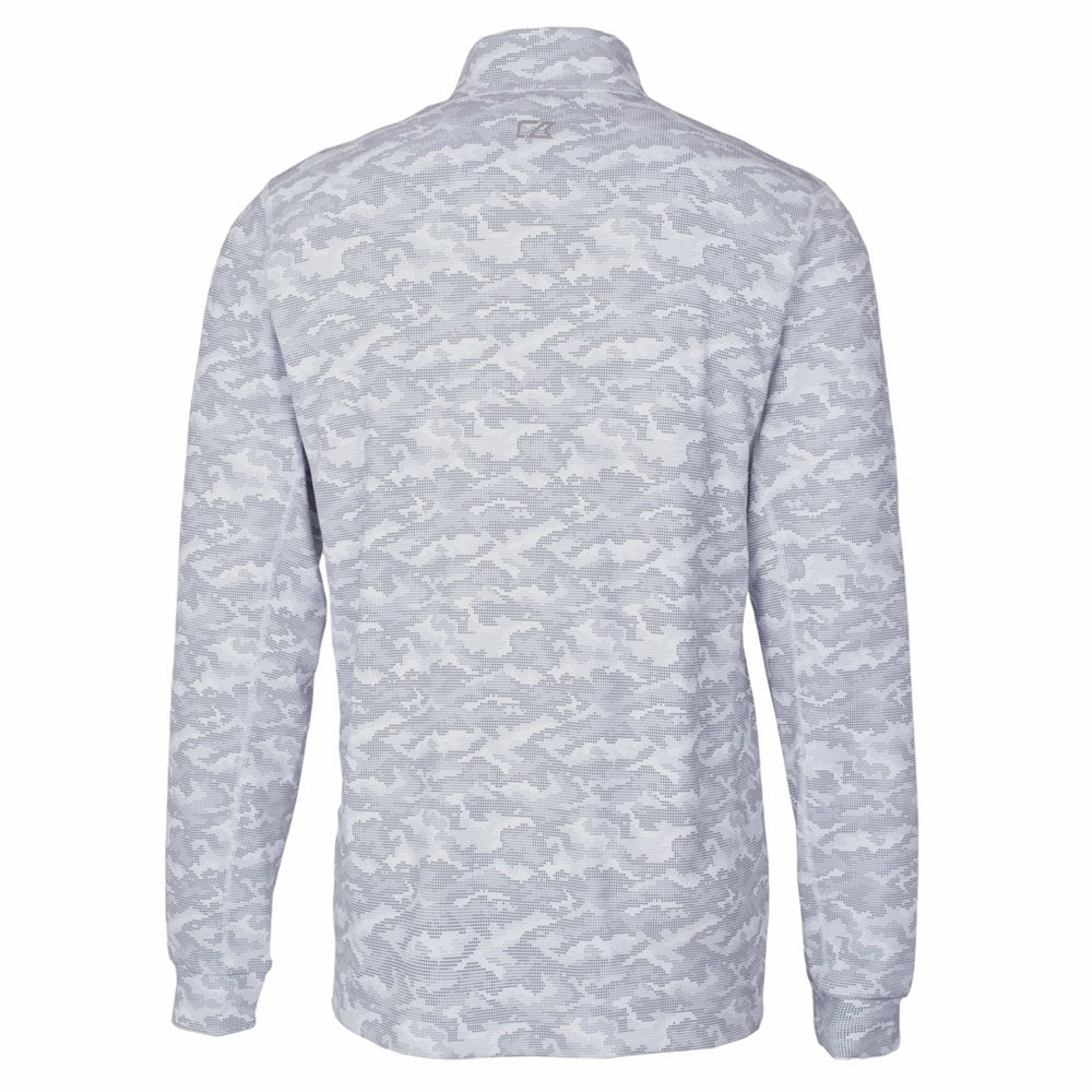 Pittsburgh Steelers Cutter & Buck Big & Tall Traverse Eco Camo Tri-Blend DryTec Quarter-Zip Jacket - Charcoal for sale