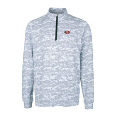 San Francisco 49ers Cutter & Buck Big & Tall Traverse Eco Camo Tri-Blend DryTec Quarter-Zip Jacket - Charcoal for sale