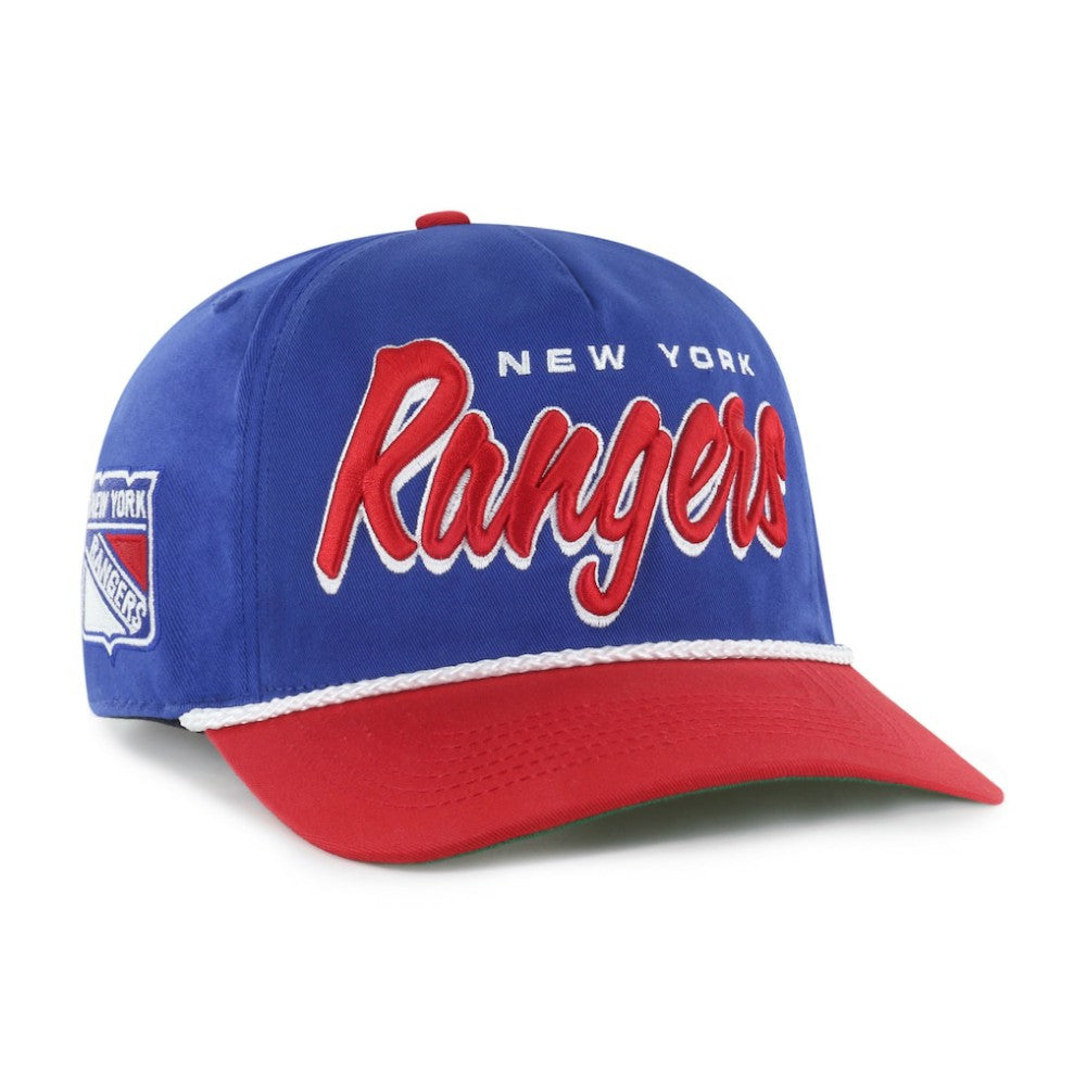 New York Rangers '47 Dropshadow Rope Hitch Adjustable Hat - Blue/Red Hats