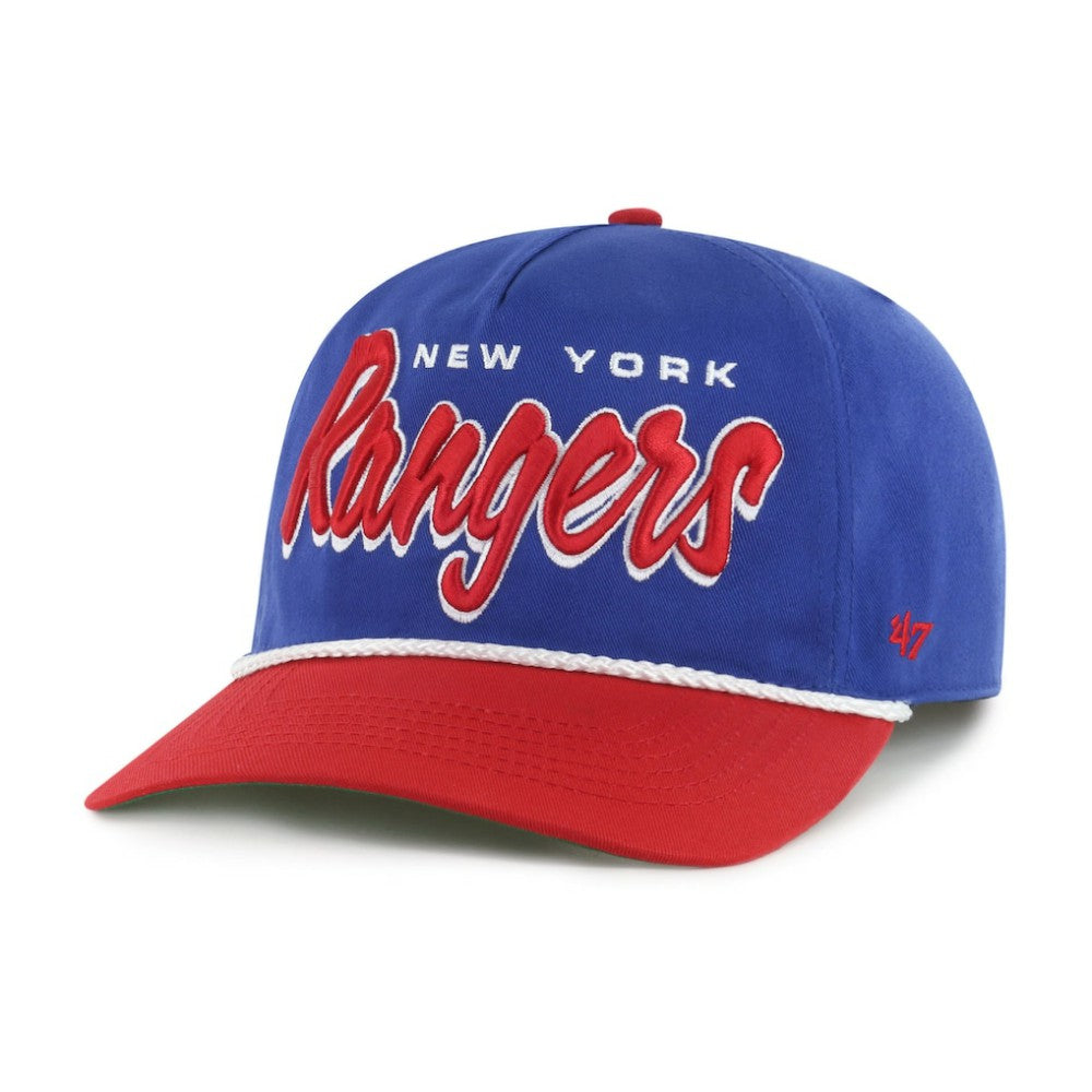 New York Rangers '47 Dropshadow Rope Hitch Adjustable Hat - Blue/Red Hats