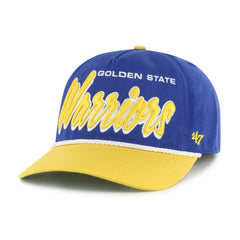 Golden State Warriors '47 Dropshadow Rope Hitch Adjustable Hat sale - Royal/Gold on sale