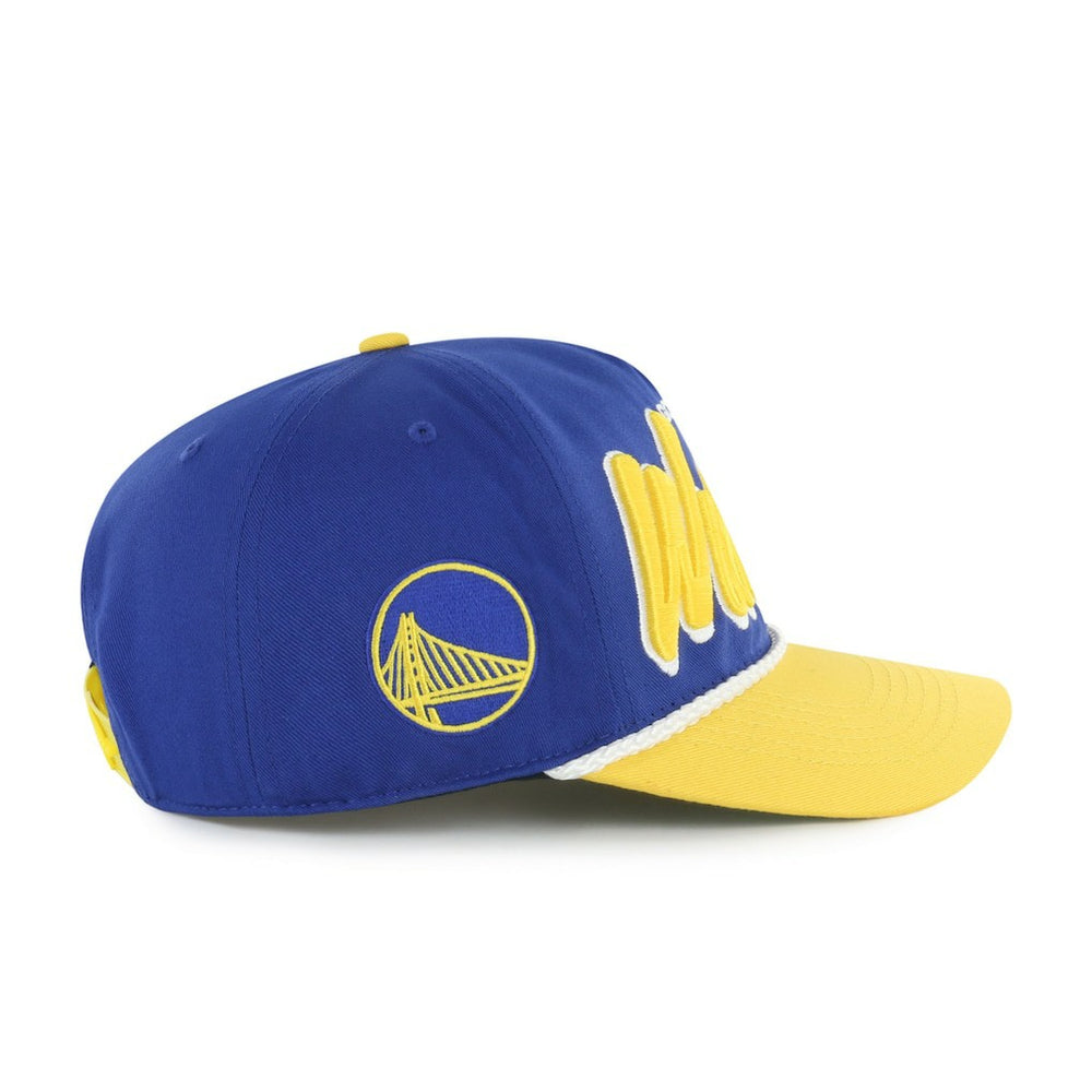 Golden State Warriors '47 Dropshadow Rope Hitch Adjustable Hat sale - Royal/Gold on sale