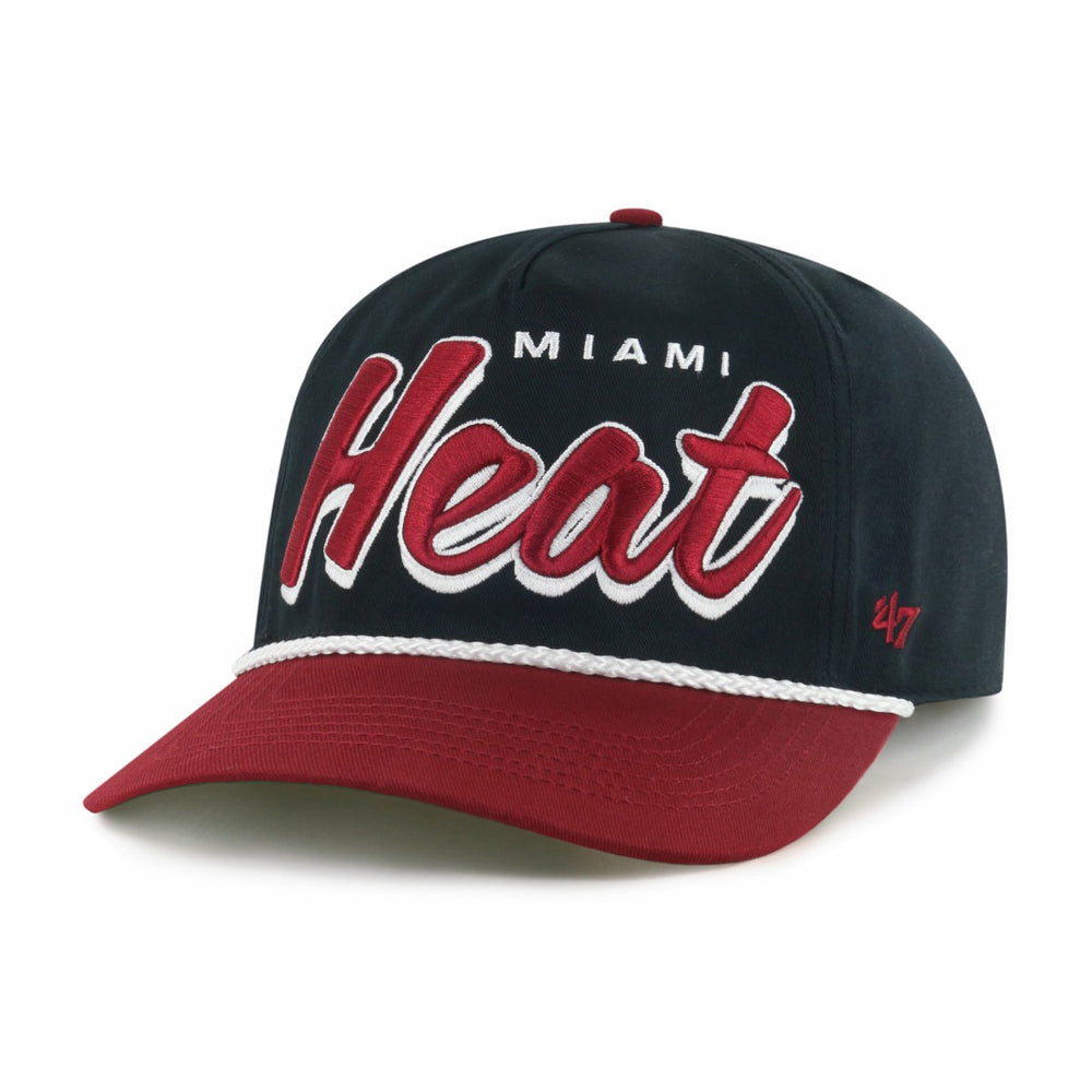 Miami Heat '47 Dropshadow Rope Hitch Adjustable Hat - Black/Red shop