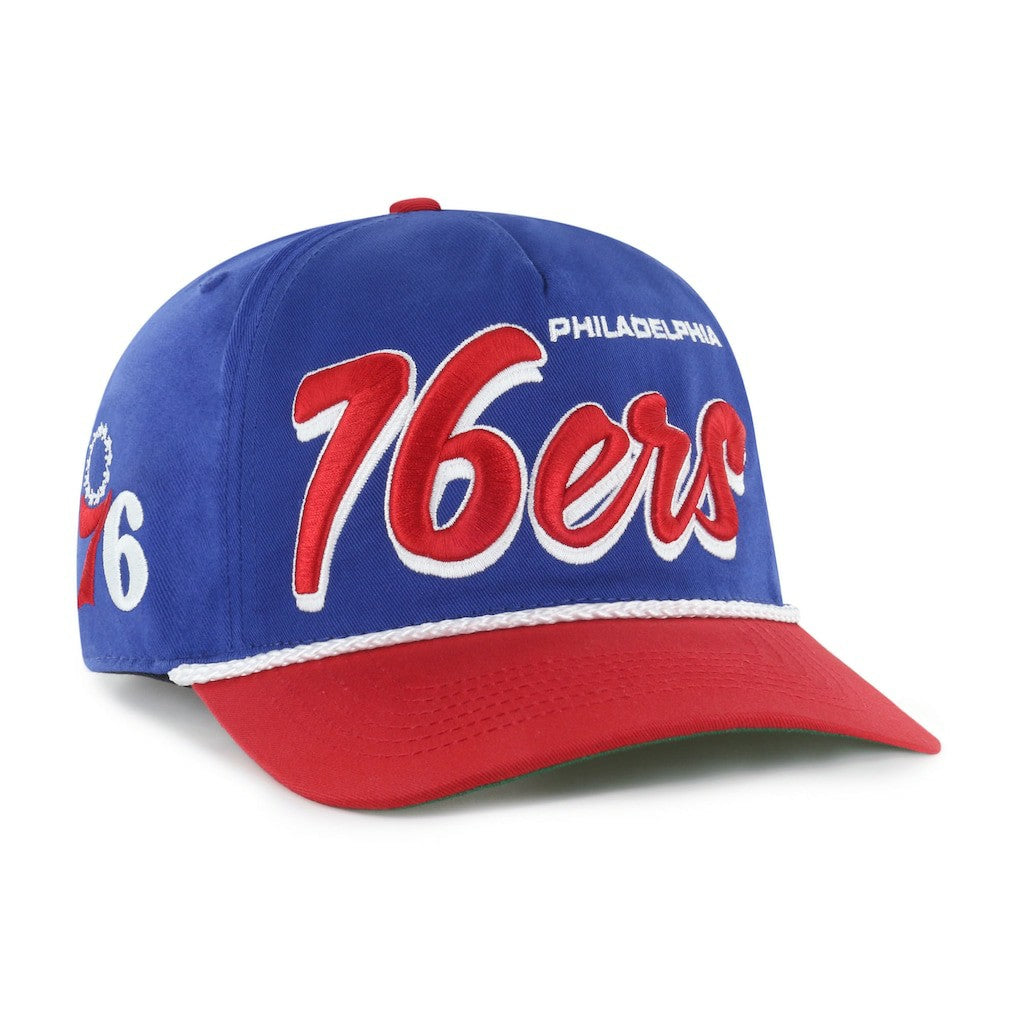 Philadelphia 76ers '47 Dropshadow Rope Hitch Adjustable Hat - Royal/Red online