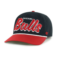 Chicago Bulls '47 Dropshadow Rope Hitch Adjustable Hat - Black/Red for sale