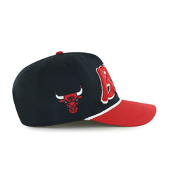 Chicago Bulls '47 Dropshadow Rope Hitch Adjustable Hat - Black/Red for sale