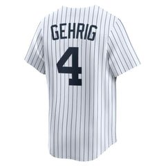 Lou Gehrig New York Yankees Throwback Cooperstown Collection Limited Jersey White