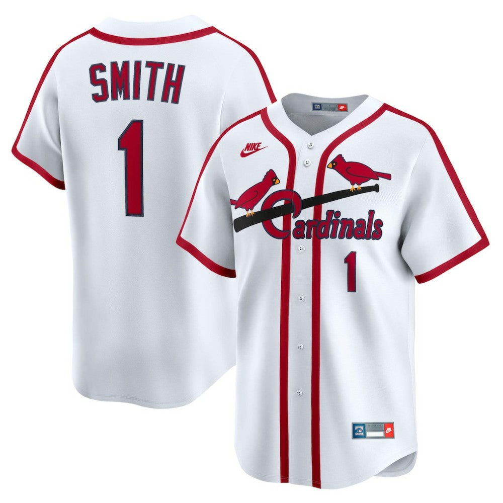 Ozzie Smith St. Louis Cardinals Throwback Cooperstown Collection Limited Jersey White