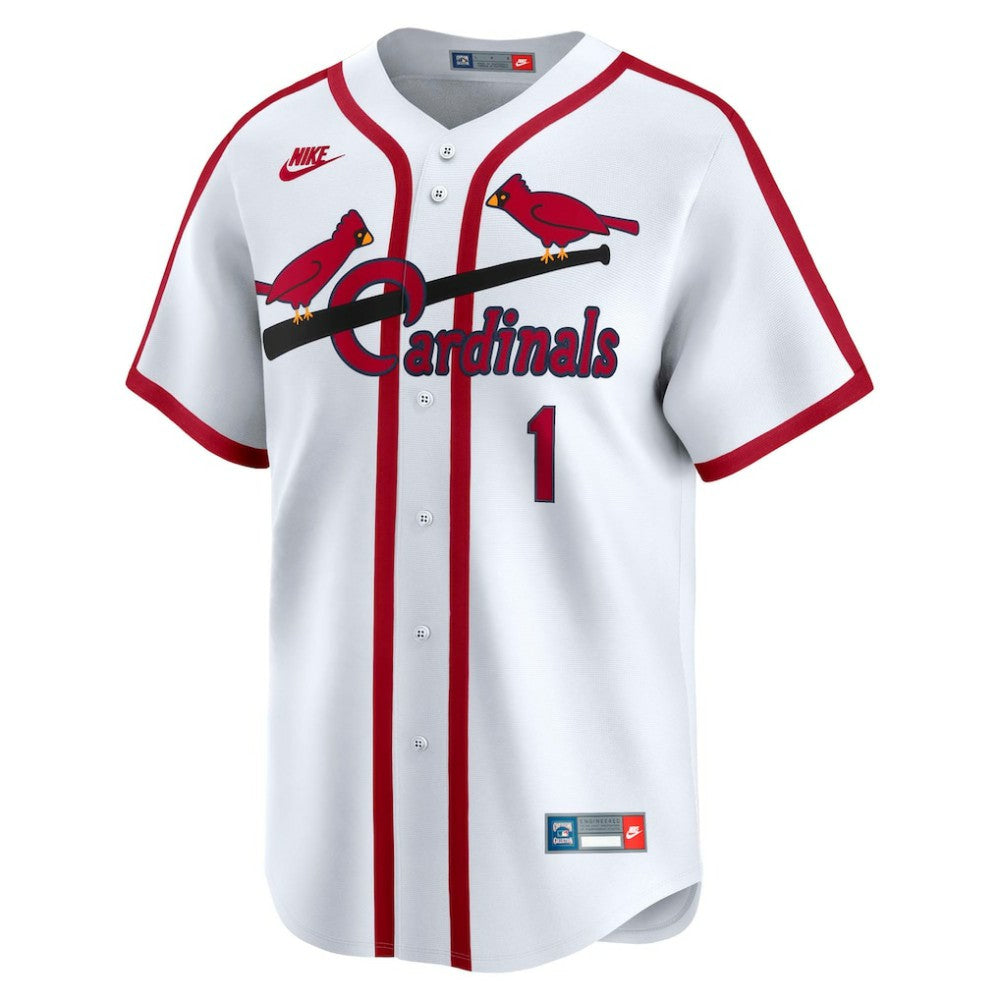 Ozzie Smith St. Louis Cardinals Throwback Cooperstown Collection Limited Jersey White