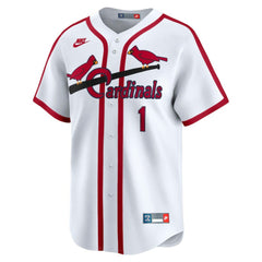 Ozzie Smith St. Louis Cardinals Throwback Cooperstown Collection Limited Jersey White