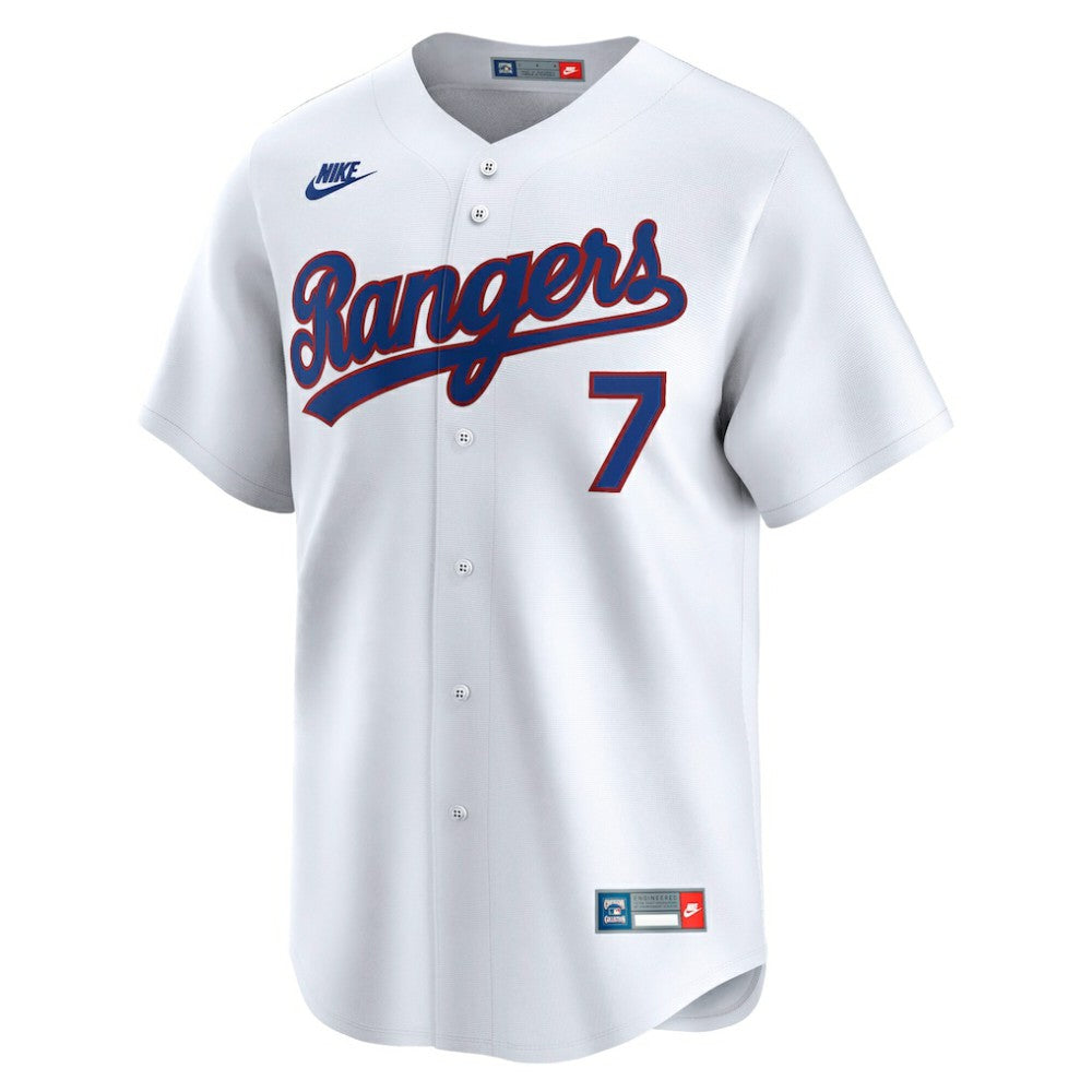 Ivan Rodriguez Texas Rangers Throwback Cooperstown Collection Limited Jersey White
