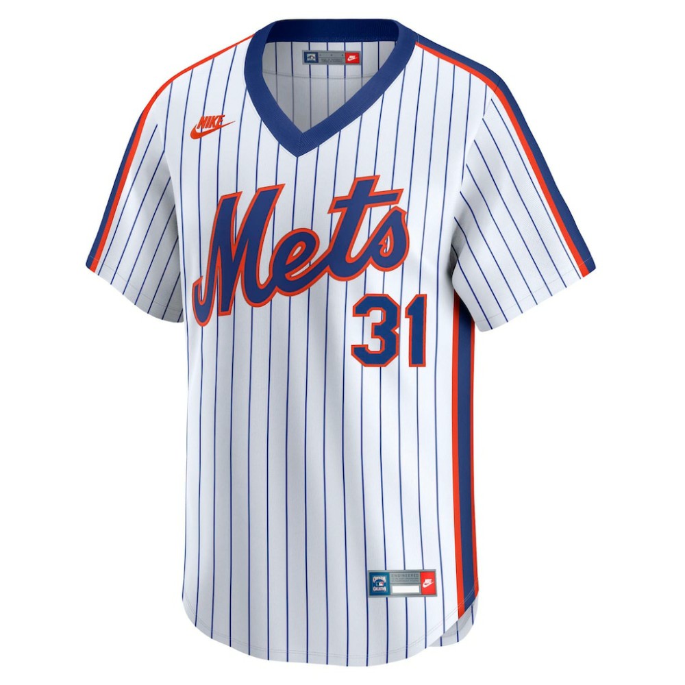 Mike Piazza New York Mets Throwback Cooperstown Collection Limited Jersey White