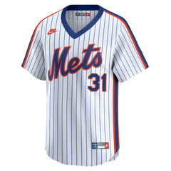Mike Piazza New York Mets Throwback Cooperstown Collection Limited Jersey White