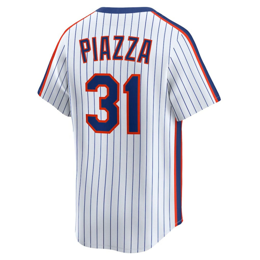 Mike Piazza New York Mets Throwback Cooperstown Collection Limited Jersey White