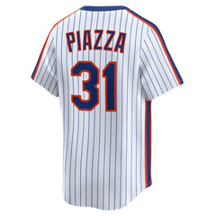 Mike Piazza New York Mets Throwback Cooperstown Collection Limited Jersey White