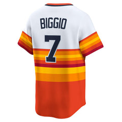 Craig Biggio Houston Astros Throwback Cooperstown Collection Limited Player Jersey White