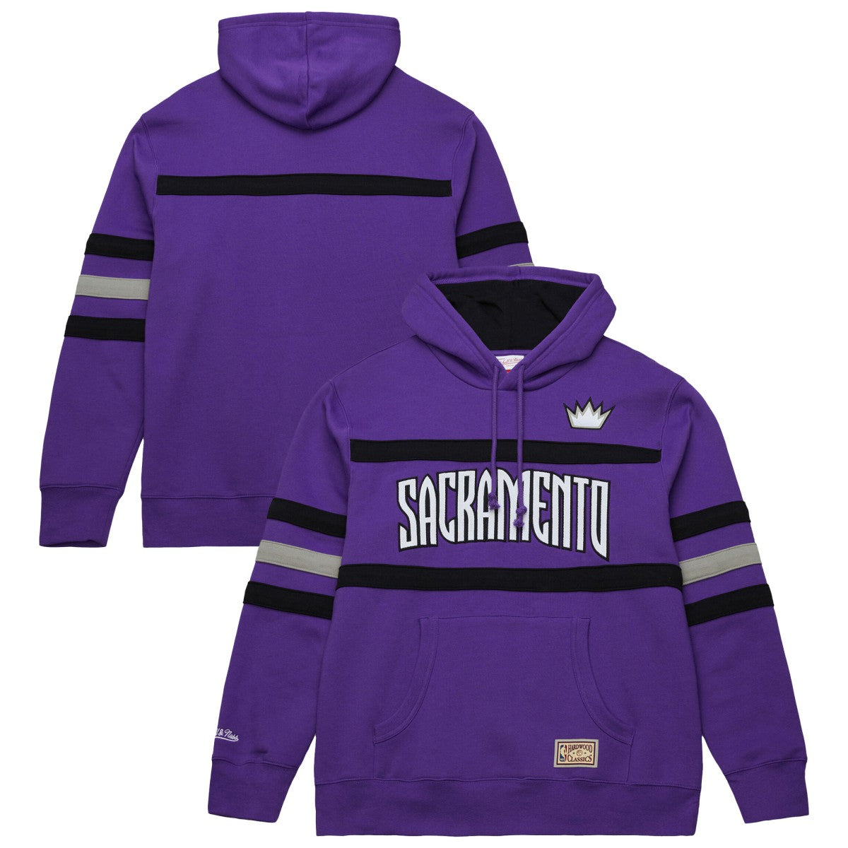 Sacramento Kings Hardwood Classics Nights Head Coach Pullover Hoodie - Purple on sale