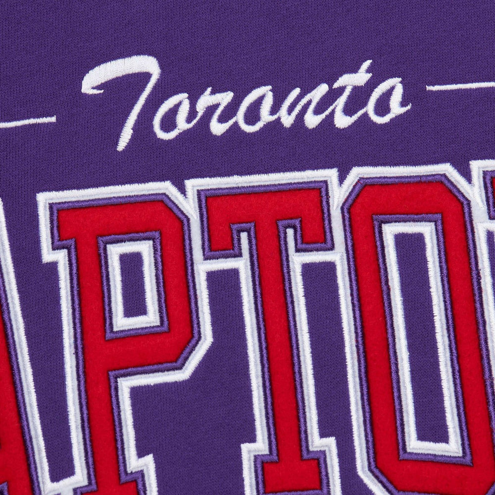 Toronto Raptors Hardwood Classics There & Back 2.0 Vintage Pullover Sweatshirt - Purple outlet