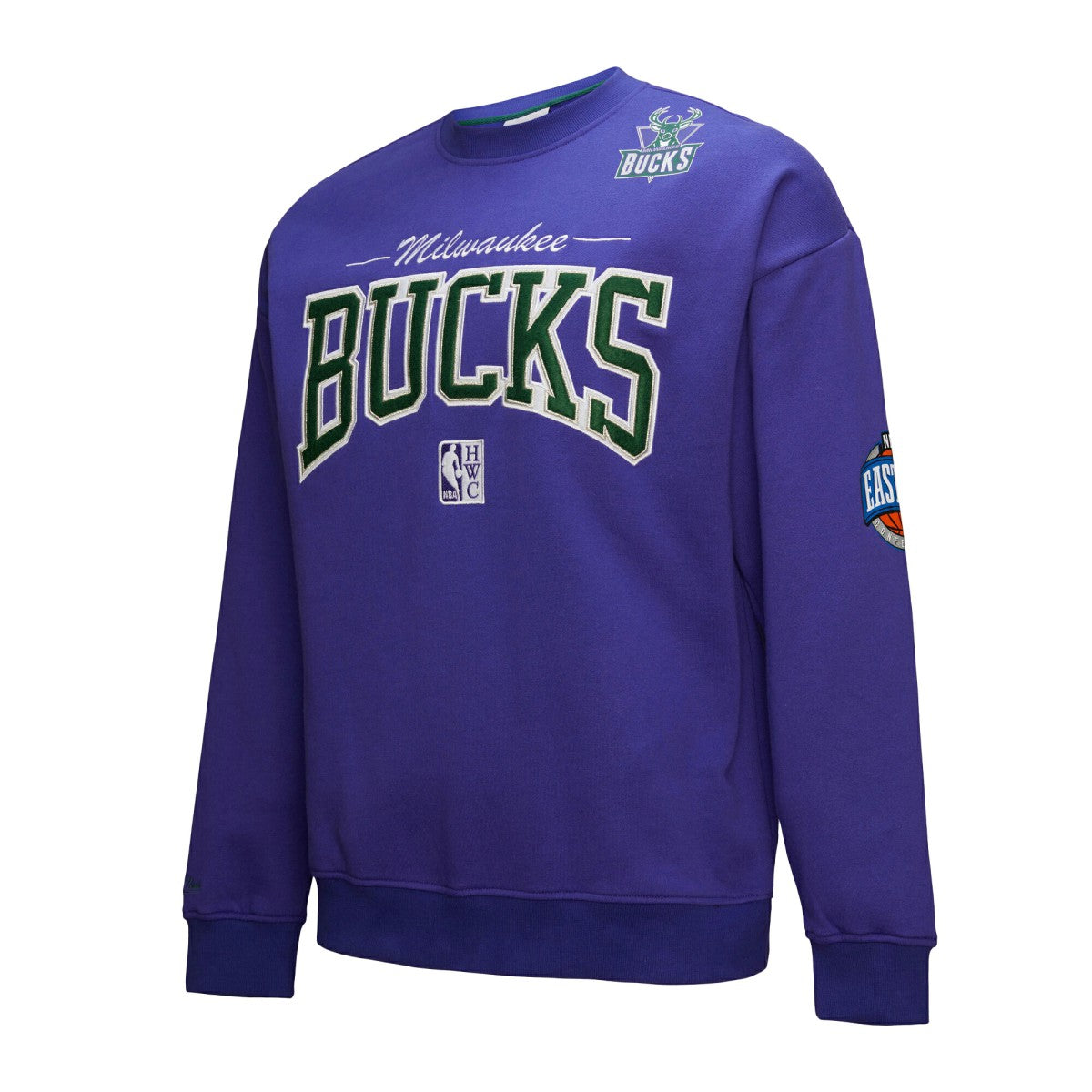 Milwaukee Bucks Hardwood Classics There & Back 2.0 Vintage Pullover Sweatshirt - Purple cheap